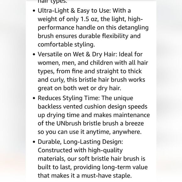 FHI Heat Unbrush Wet & Dry Detangling Brush - Sky - Picture 12 of 13